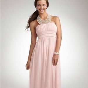 Pearl Halter Evening Gown or Bridesmaid Dress